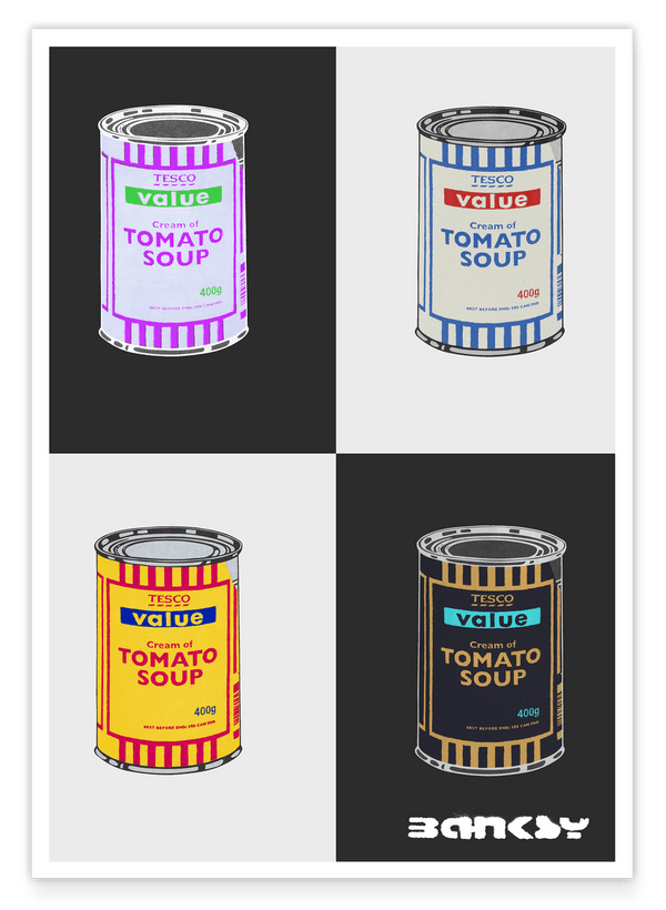 Banksy - Museum-Poster I Pop-Art Dosen Tomato Soup