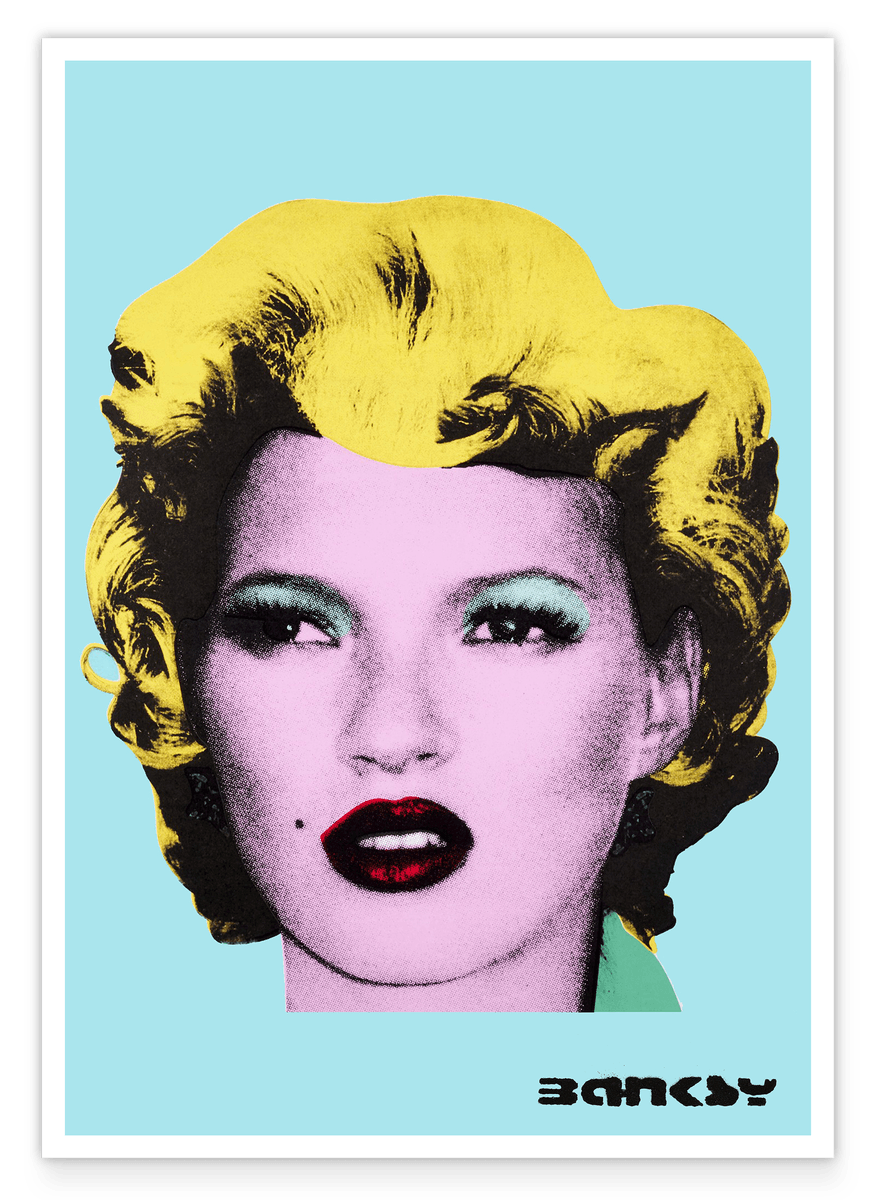 Banksy - Museum-Poster Kate Moss im Pop-Art Stil von Marilyn Monroe