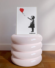 After Hover: Banksy - Museum-Poster Mädchen mit Luftballon in Herzform