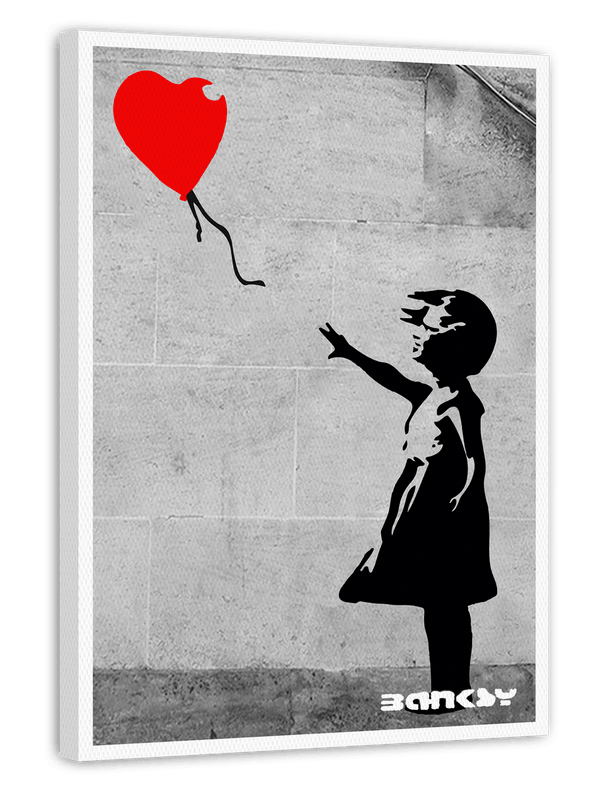 Banksy - Museum-Poster Mädchen mit Luftballon in Herzform - Street-Art I