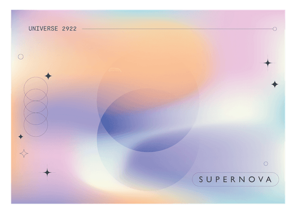 Supernova - Kreise in Pastellfarben