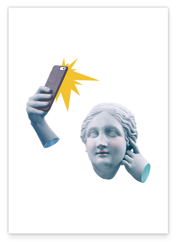 Griechische Statue - Social-Media