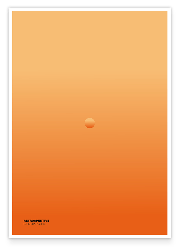 Retrospektive - No. 003 - Kleiner Kreis in Orange