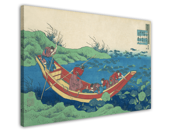 Katsushika Hokusai - Gedicht von Funya no Asayasu