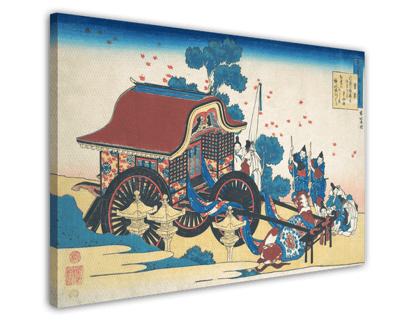 Katsushika Hokusai - Gedicht von Kanke (Sugawara Michizane)