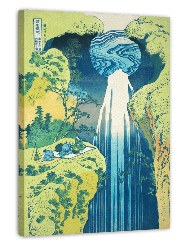 Katsushika Hokusai - Die Amida-Wasserfälle in den weiten Gebieten der Kisokaidō-Straße (Kisoji no oku Amida-ga-taki)
