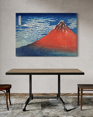After Hover: Katsushika Hokusai - Mount Fuji Südwind, klarer Himmel (Gaifū kaisei)