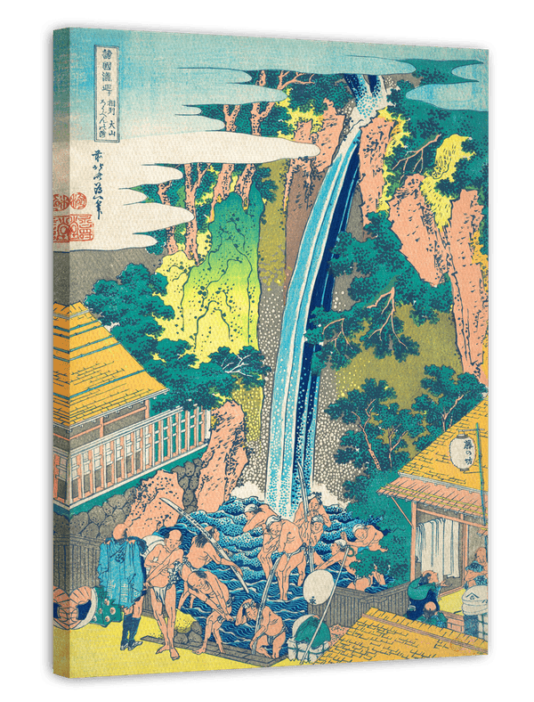 Katsushika Hokusai - Rōben Wasserfall in Ōyama in der Provinz Sagami (Sōshū Ōyama Rōben no taki)