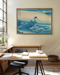 After Hover: Katsushika Hokusai - Kajikazawa in der Provinz Kai aus der Serie Sechsunddreißig Ansichten des Berges Fuji (Fugaku sanjūrokkei)