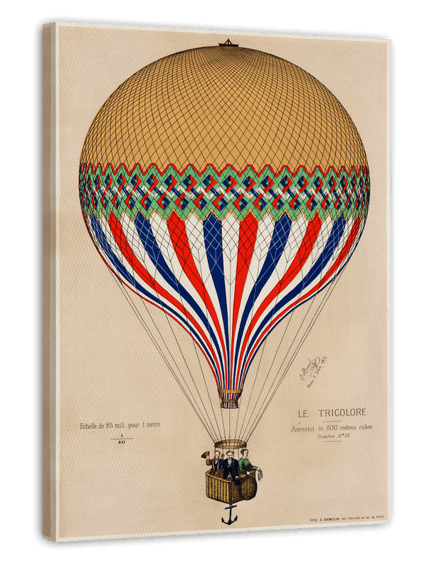 Französischer Heißluftballon "Le Tricolore"