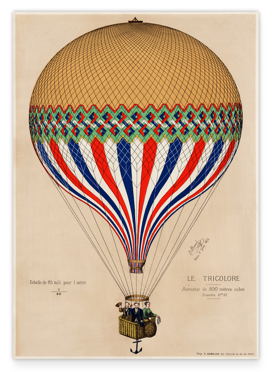 Französischer Heißluftballon 