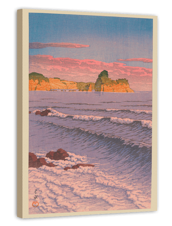 Kawase Hasui - Morning Sea - Sonnenaufgang über Shiribeshi
