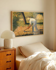 After Hover: Georges Seurat - Bauer mit Hacke
