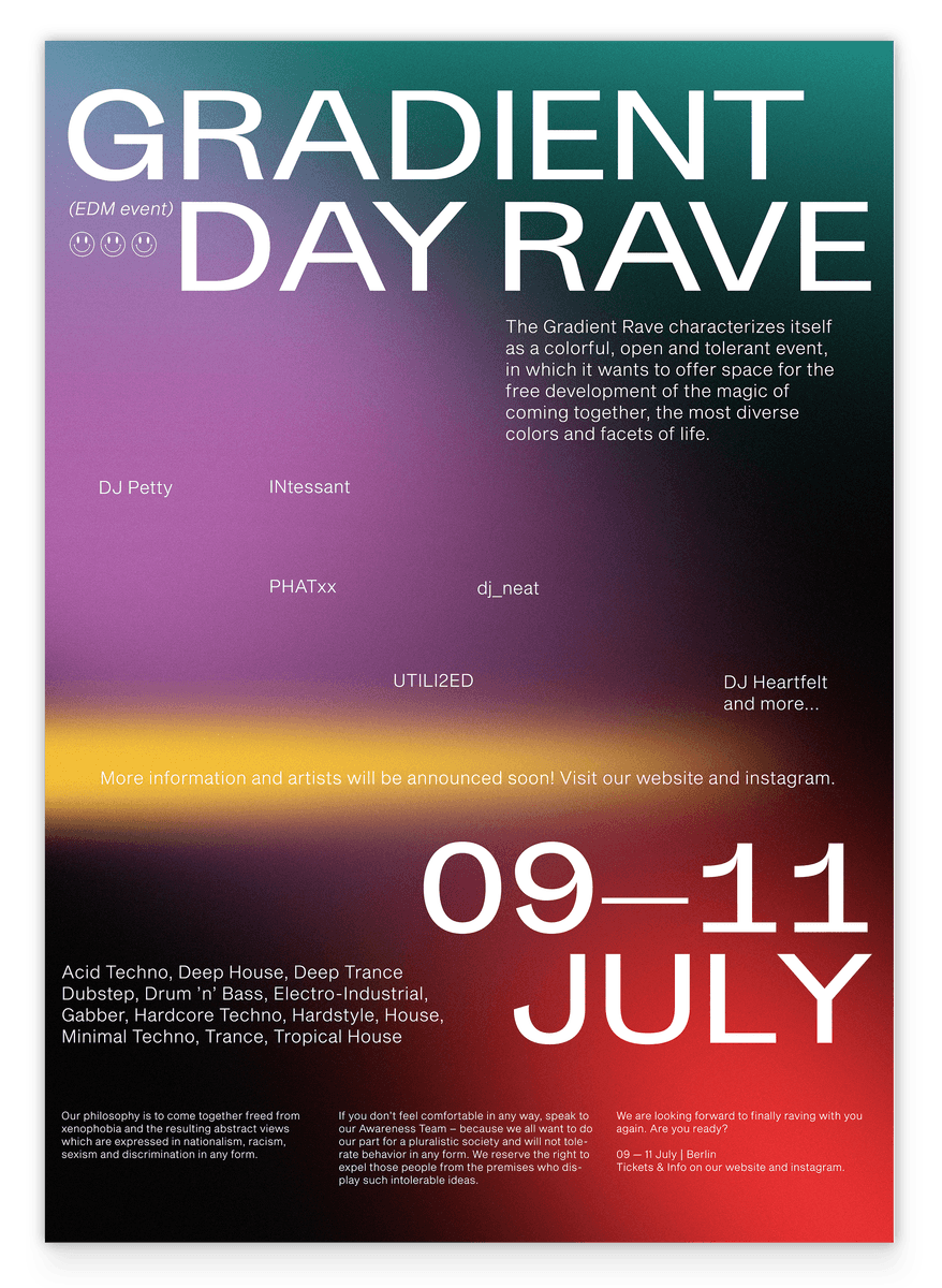 Gradient Day Rave in Berlin