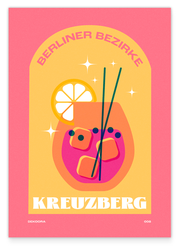 Berliner Bezirke: Kreuzberg Cocktail in Pink