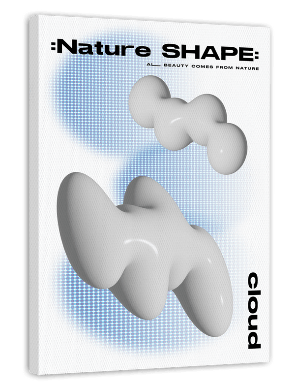 Graphische Wolken aus der Nature Shape Serie