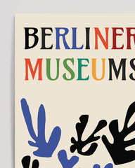 After Hover: Berliner Museumsinsel mit Blättern - Matisse inspiriert