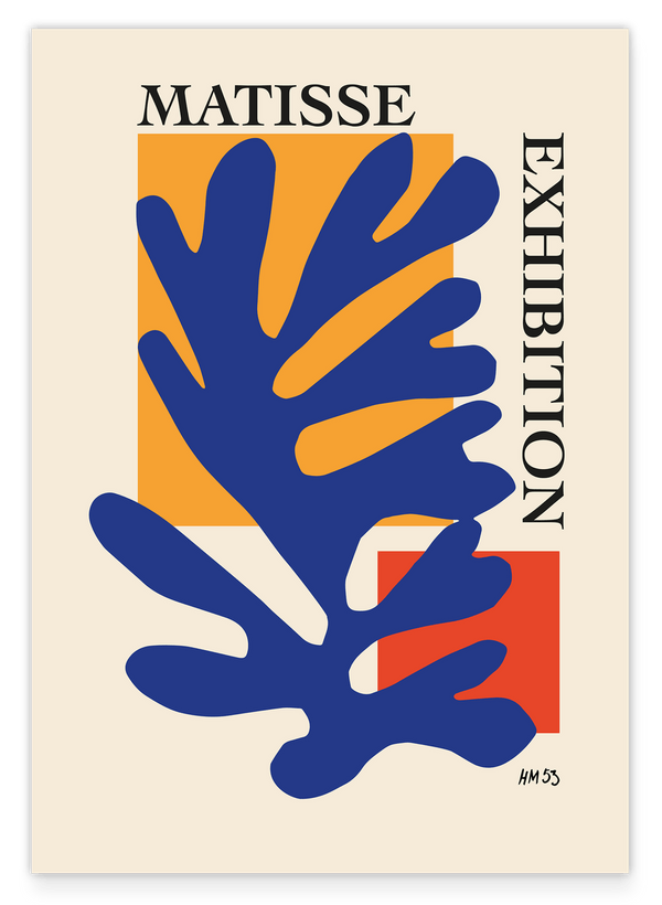 Blaues Korallenblatt von Matisse inspiriert