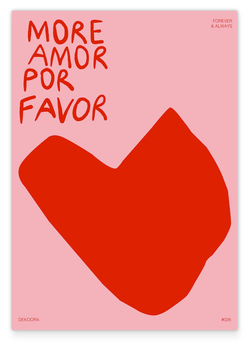 More amor por favor - Großes Herz