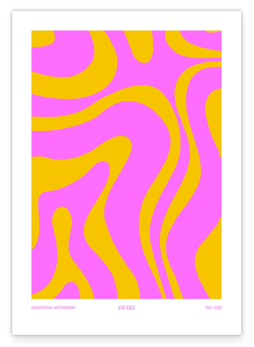 Happy Swirl in Pink und Gelb
