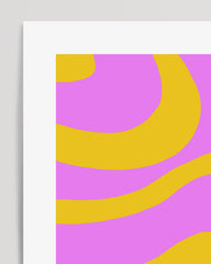 After Hover: Happy Swirl in Pink und Gelb