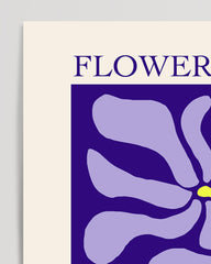 After Hover: Berlin Flower Market - Blumen-Muster in Violett