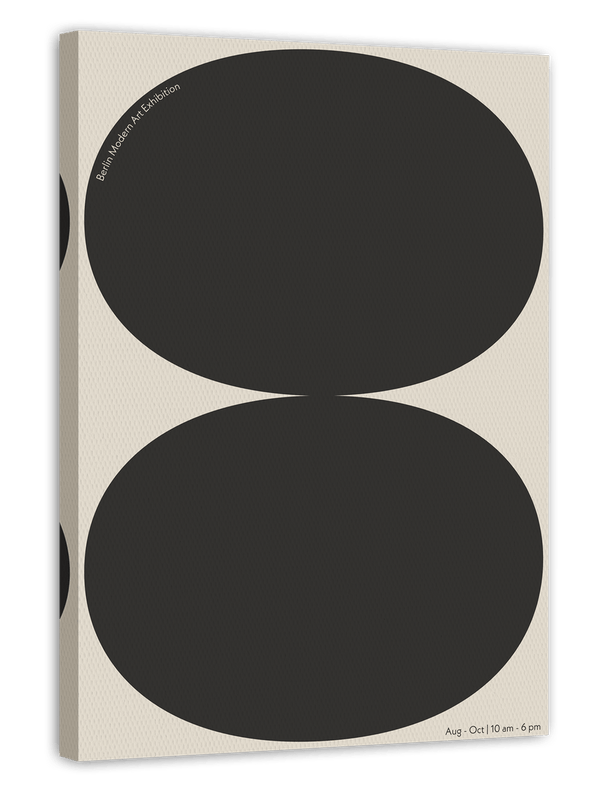 Abstrakte Formen in Schwarz - Bauhaus inspiriert
