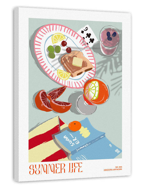 Summer life: eat, relax and play
