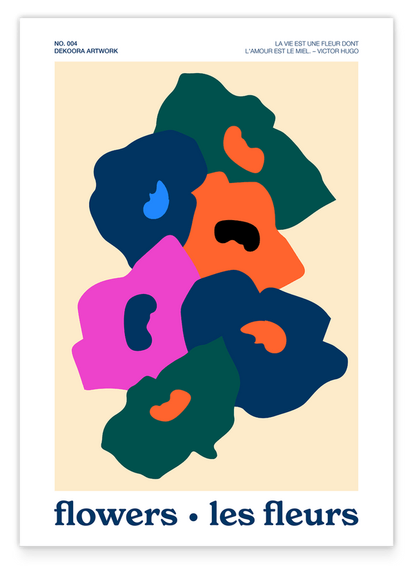 Abstraktes Blumen-Muster - Les fleurs