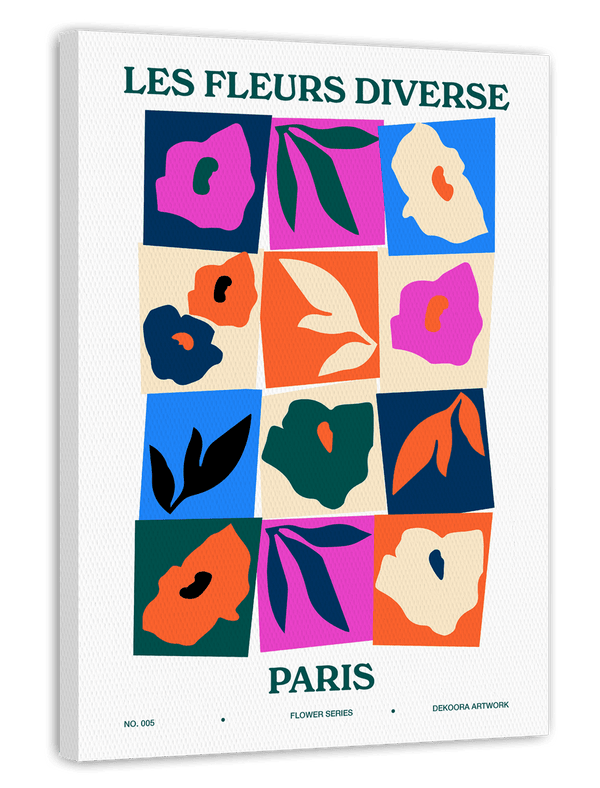 Bunte Blumen und Blätter - Les fleurs Paris