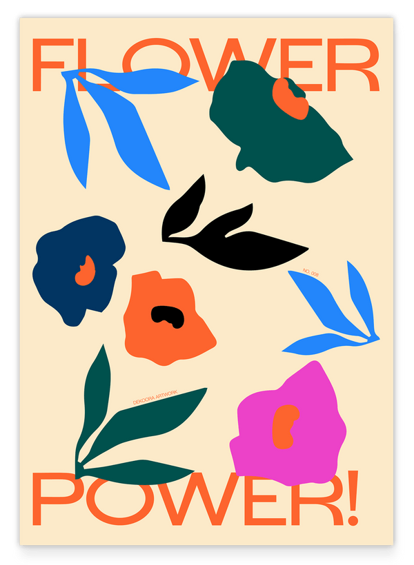 Minimalistisches Blumen-Muster Flower Power