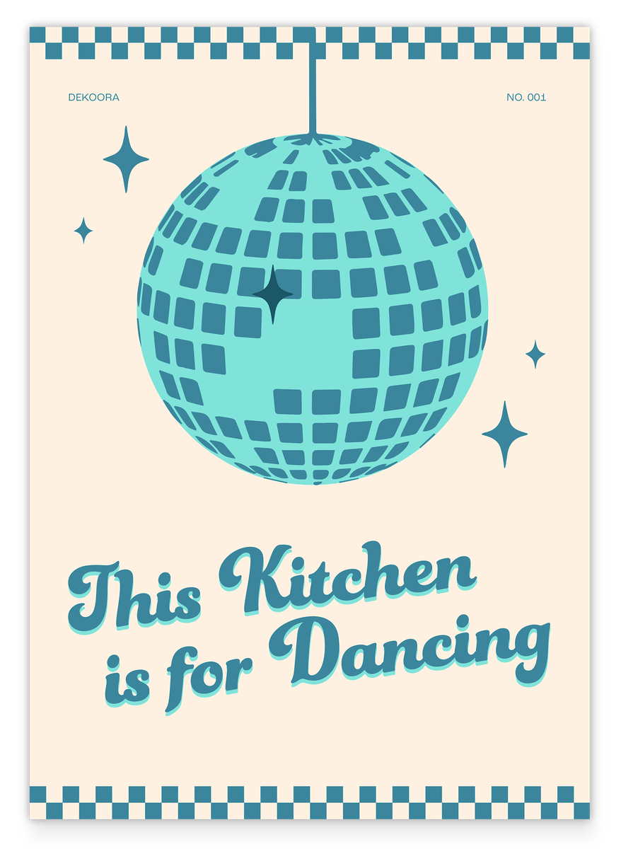 This Kitchen is for Dancing - in Blau
