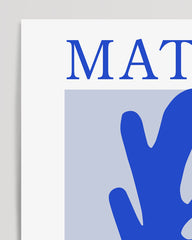 After Hover: Blaue Koralle mit weißem Rand - Matisse inspiriert