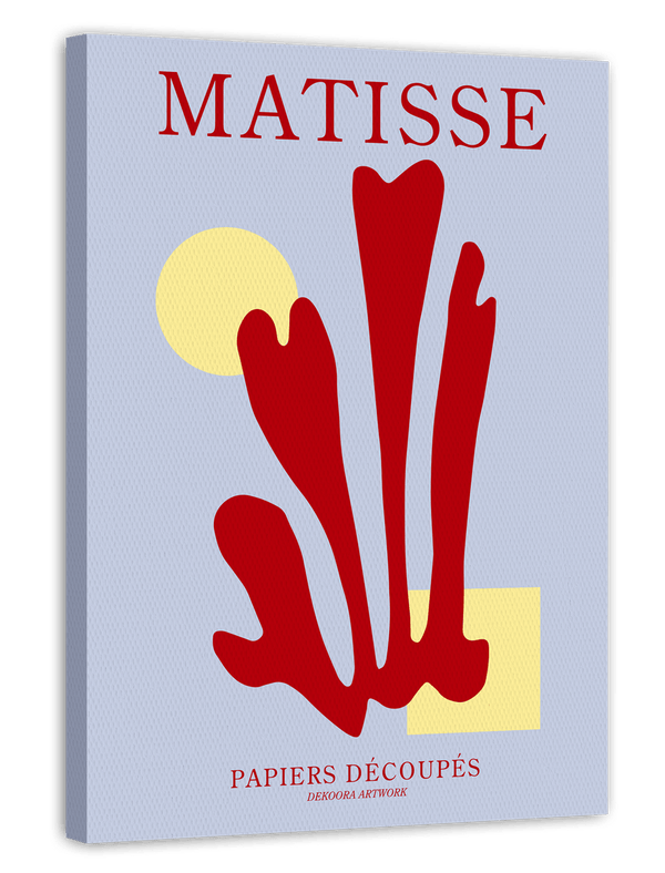 Rote Koralle mit Sonne im Stil von Matisse