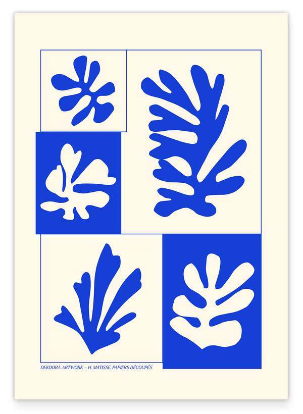 Korallen Kollage von Matisse inspiriert