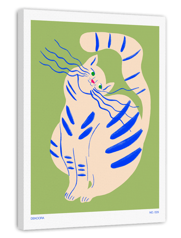 Cats are friends - Katze blau gestreift