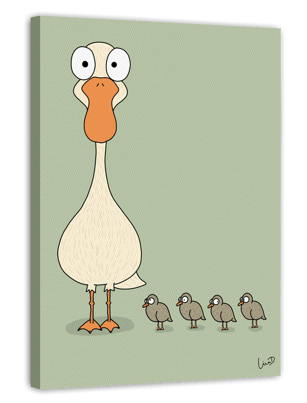 Gänsemarsch - Süße Tier-Illustration für Kinder