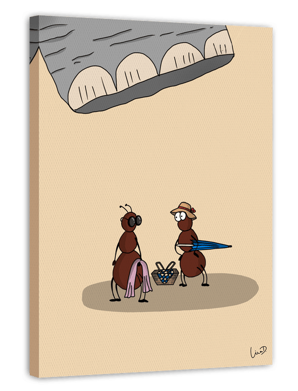Strandtag - Lustige Tier-Illustration mit Ameisen