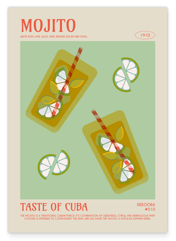 Mojito Cocktail mit Limetten - The Taste of Cuba