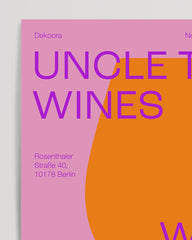 After Hover: Weinglas in Orange - Uncle Tom's Wines Shop & Bar