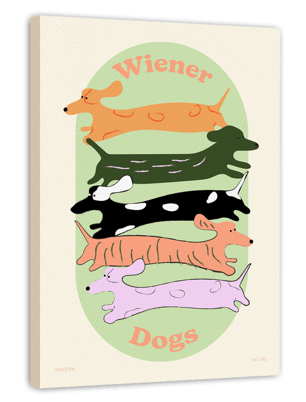 Süße Dackel Gruppe "Wiener Dogs"