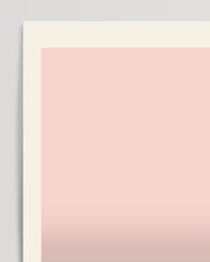 After Hover: Abstraktes Farbspiel in Blush & Blau