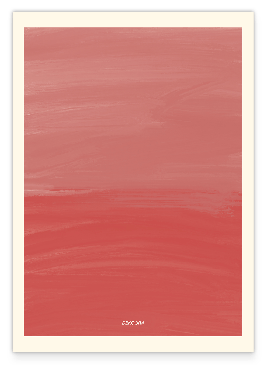 Pinselstriche in Kaminrot mit Farbverlauf