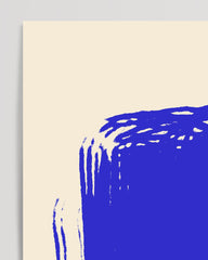 After Hover: Blue Art No. 1 - Abstrakte Zeichnung