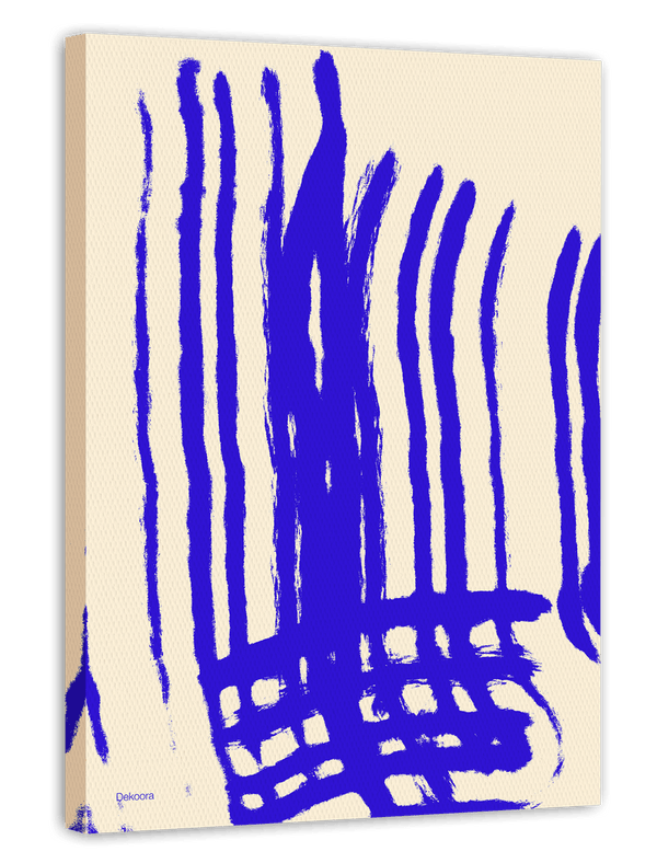 Blue Art No. 2 - Abstrakte Streifen