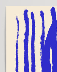 After Hover: Blue Art No. 2 - Abstrakte Streifen