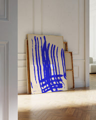 After Hover: Blue Art No. 2 - Abstrakte Streifen