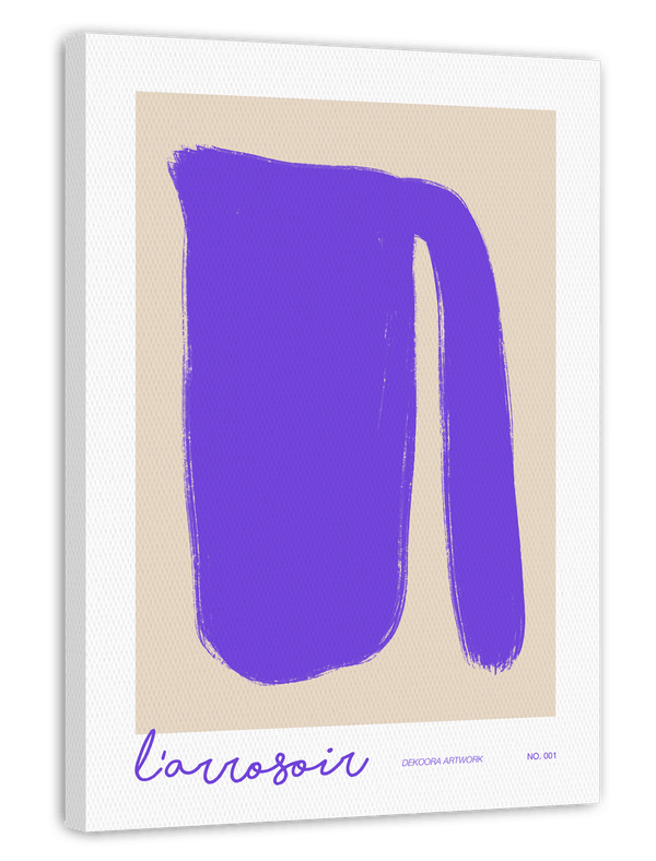 L'arrosoir - Abstrakte Gießkanne in Violett