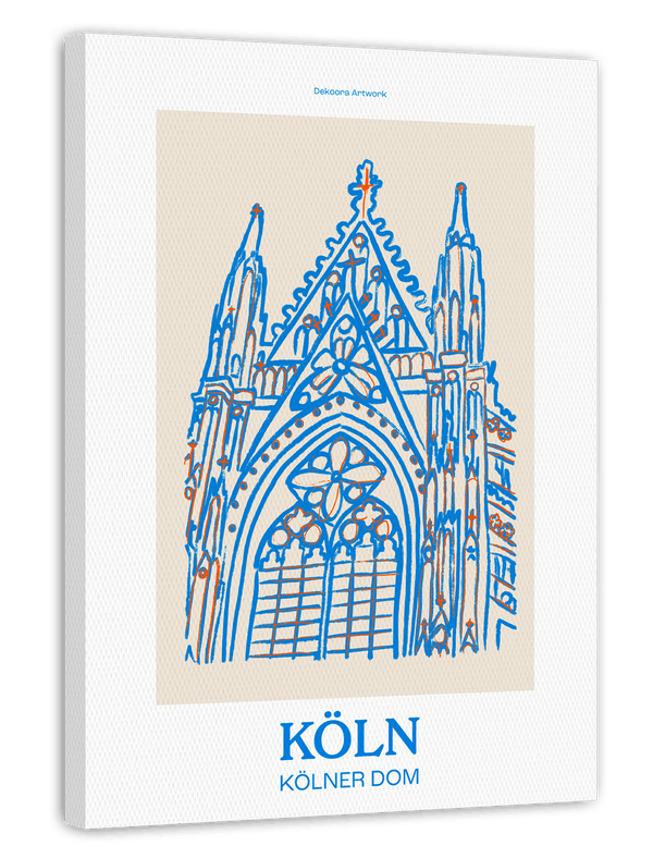 Kölner Dom Kunstdruck - Moderne Illustration
