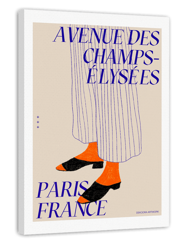 Ein Hauch Paris - Mode Illustration "Avenue des Champs Élysées"